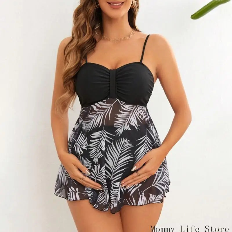 Maternity Tankini and Over-the-Belly Bikini Bottoms