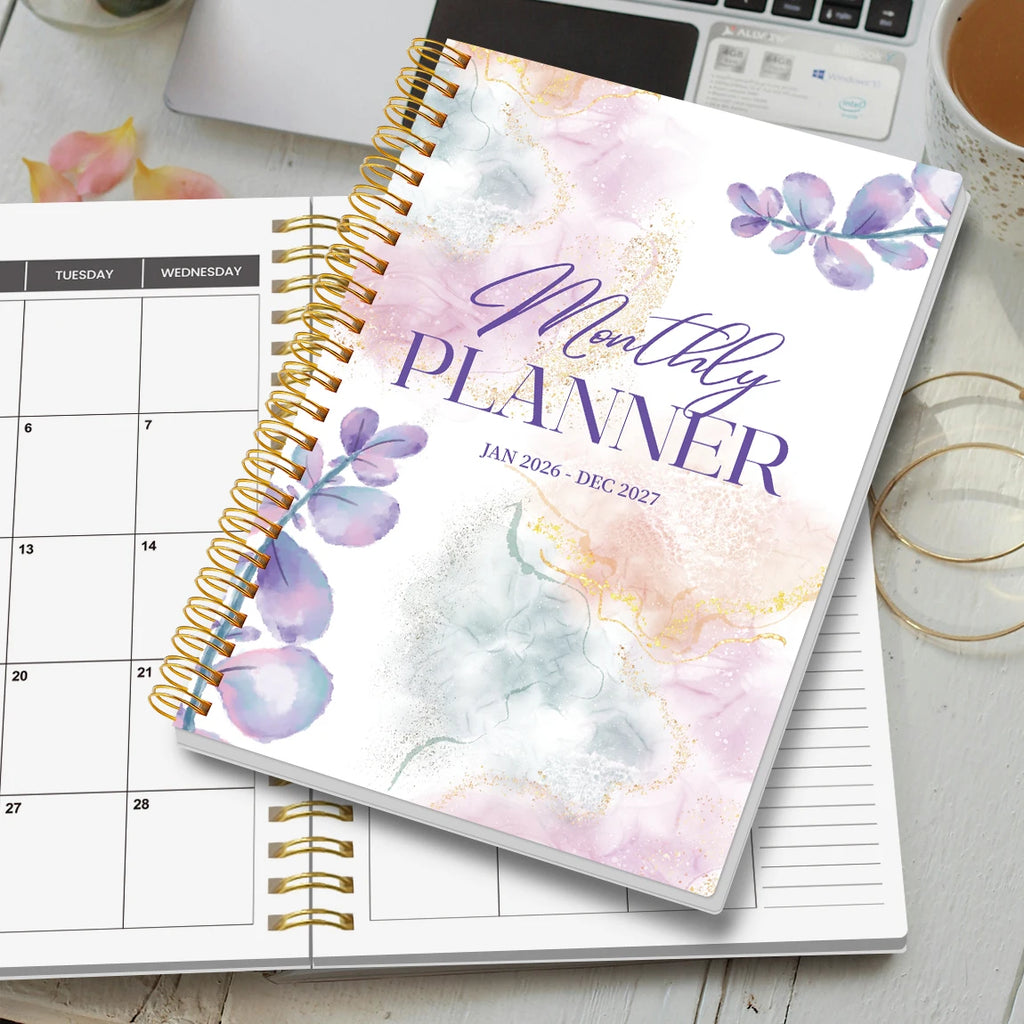 Jan 2026-Dec 2027 A5 Weekly & Monthly Planner