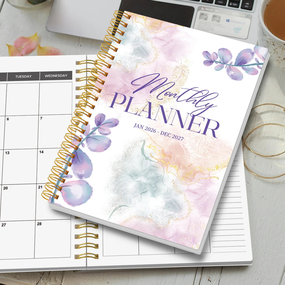 Jan 2026-Dec 2027 A5 Weekly & Monthly Planner