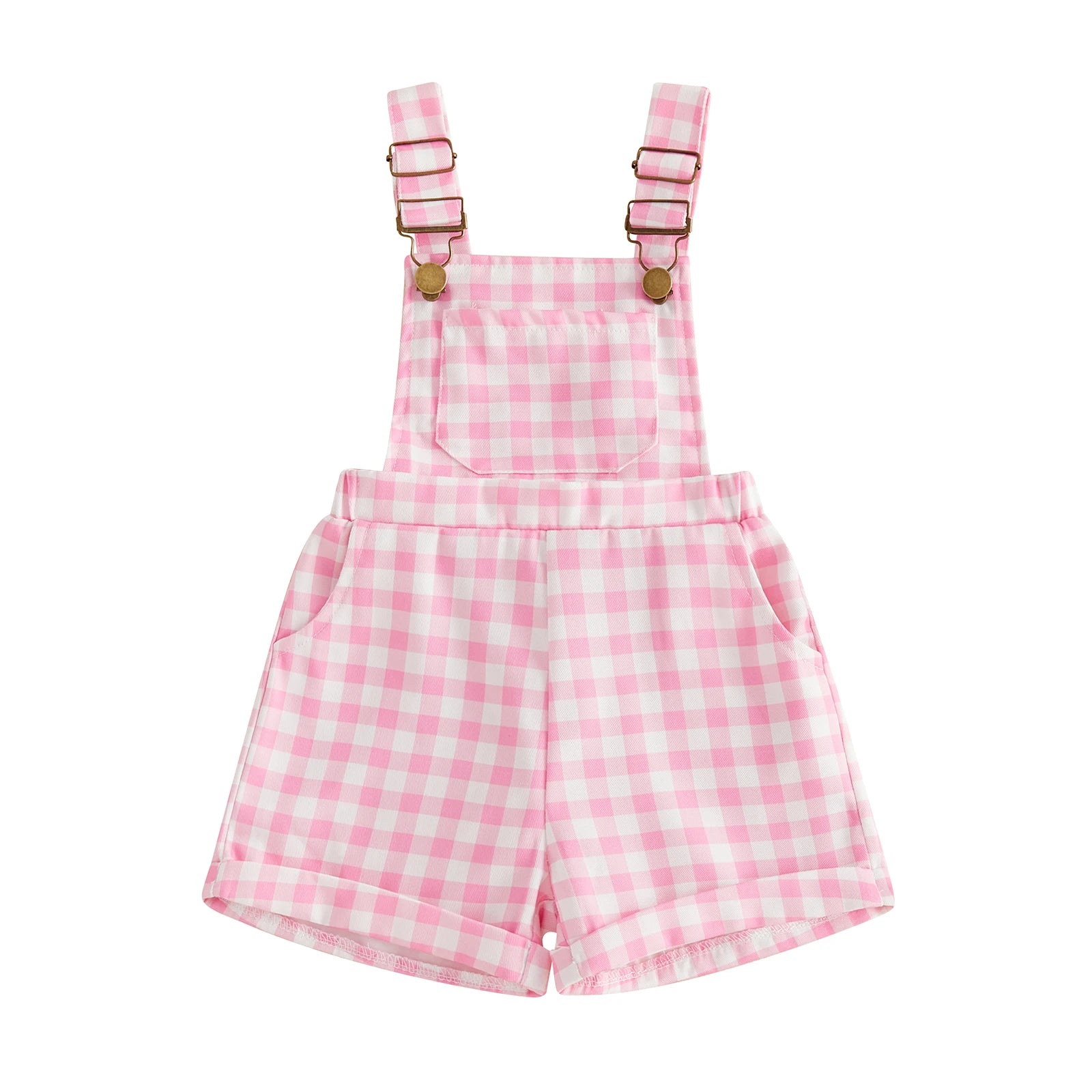 Plaid Overalls