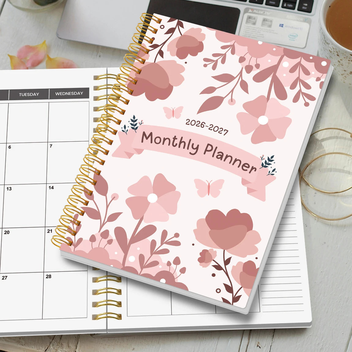 Jan 2026-Dec 2027 A5 Weekly & Monthly Planner