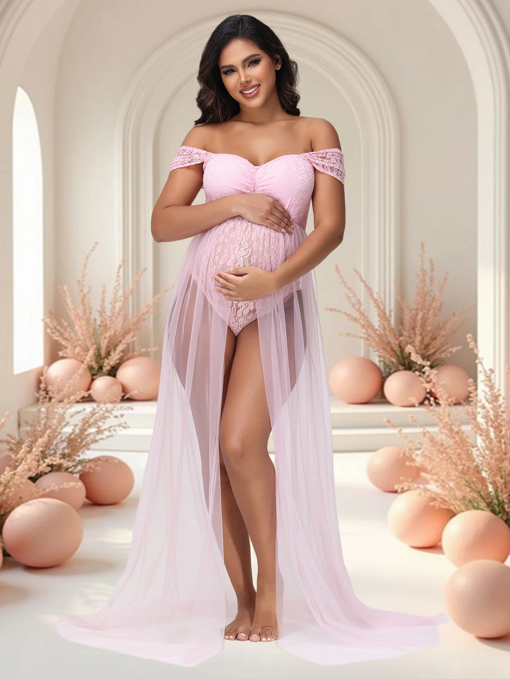 Lace Maternity Dress