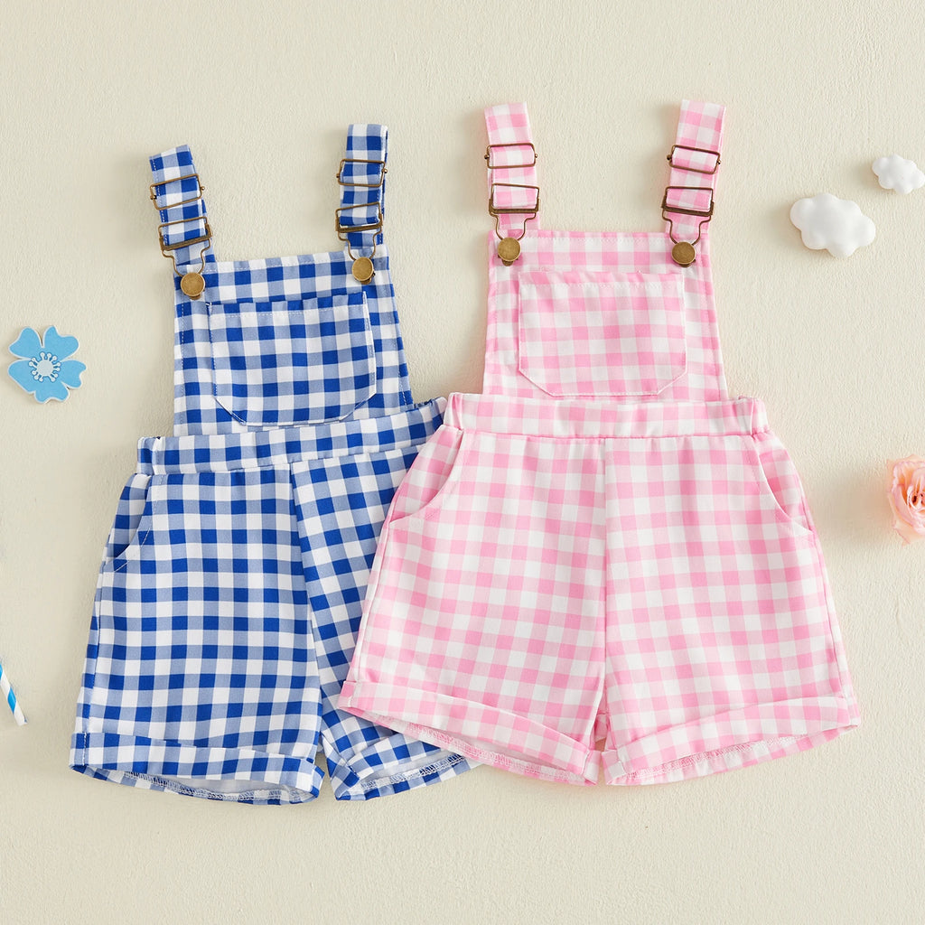 Plaid Overalls
