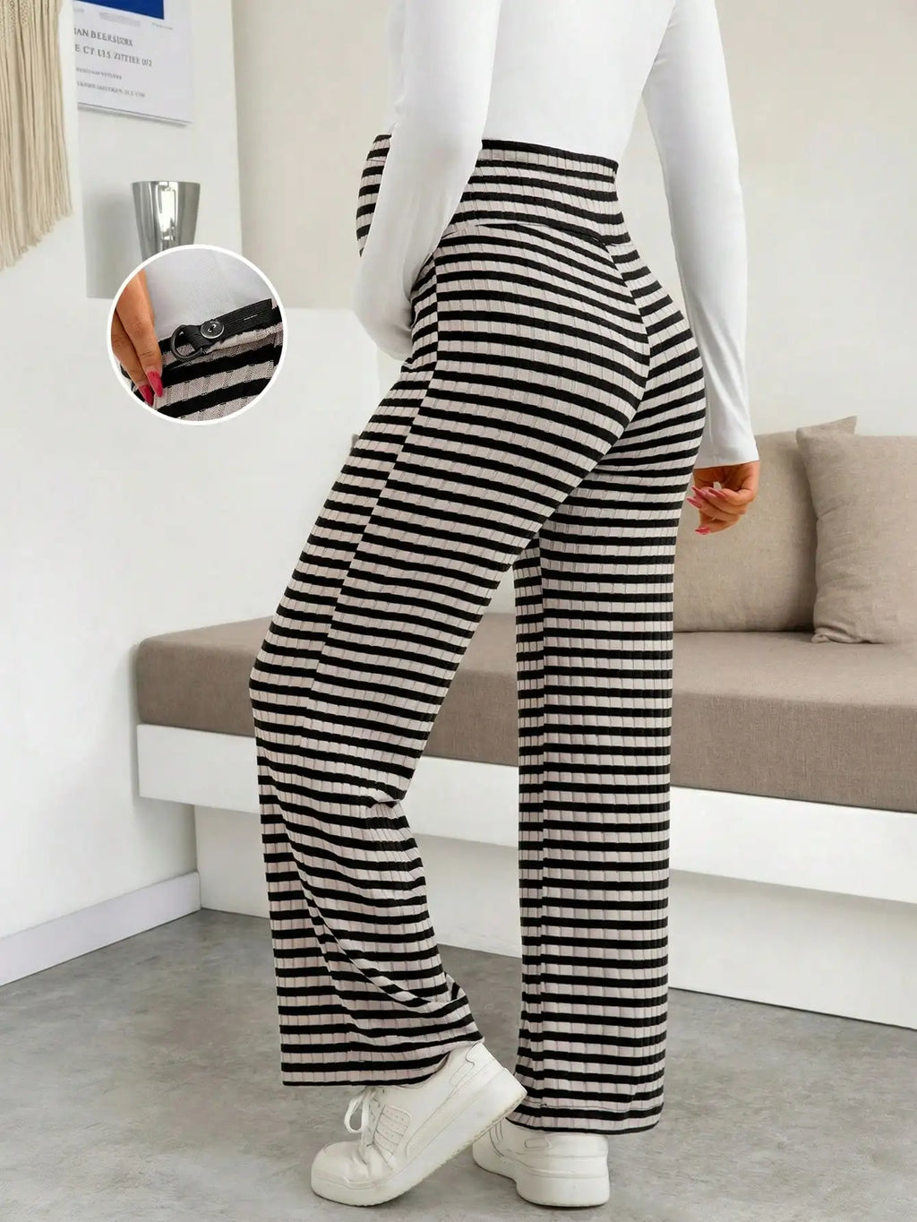 Maternity Ribbed Lounge Pants