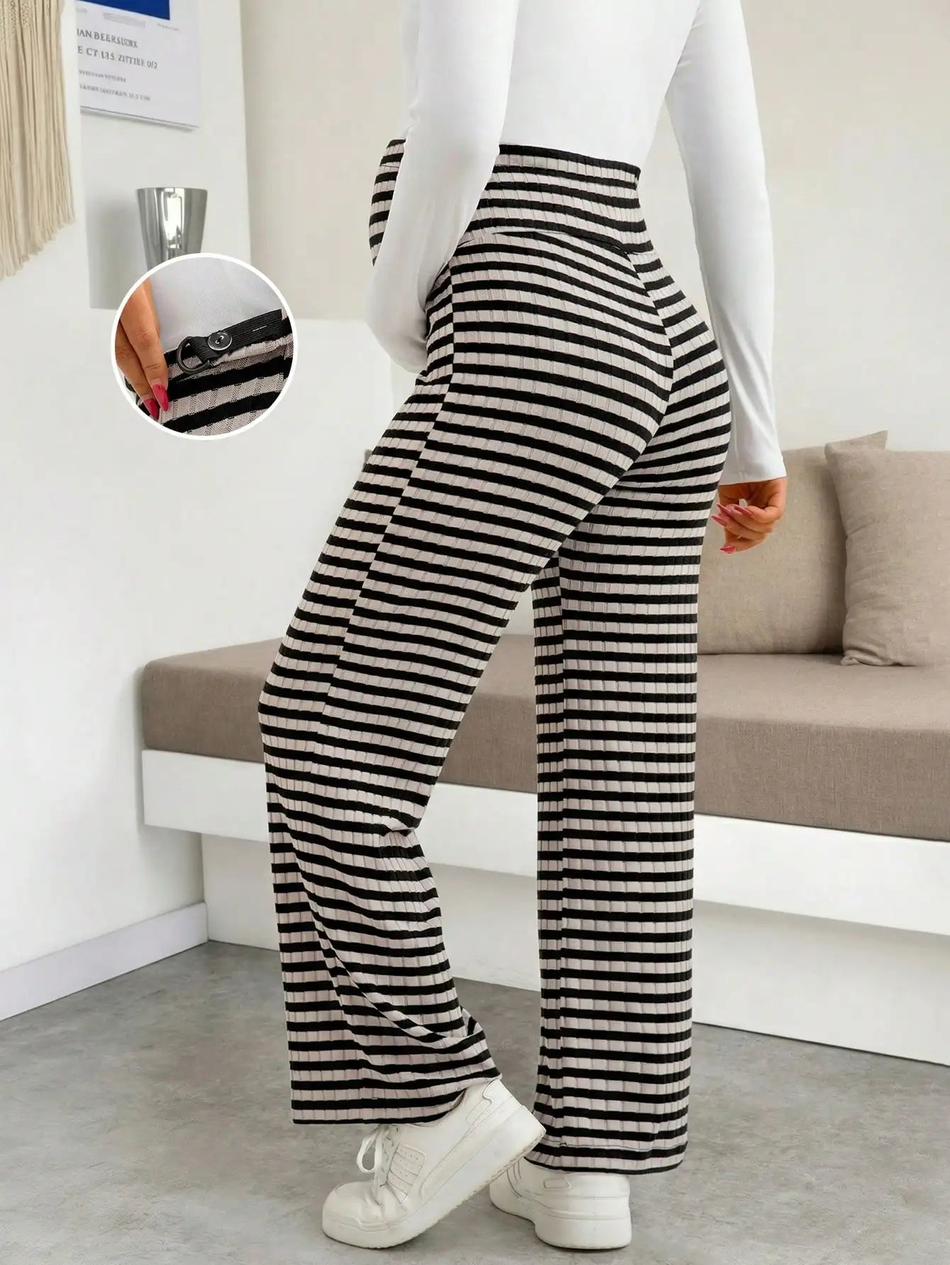 Maternity Ribbed Lounge Pants