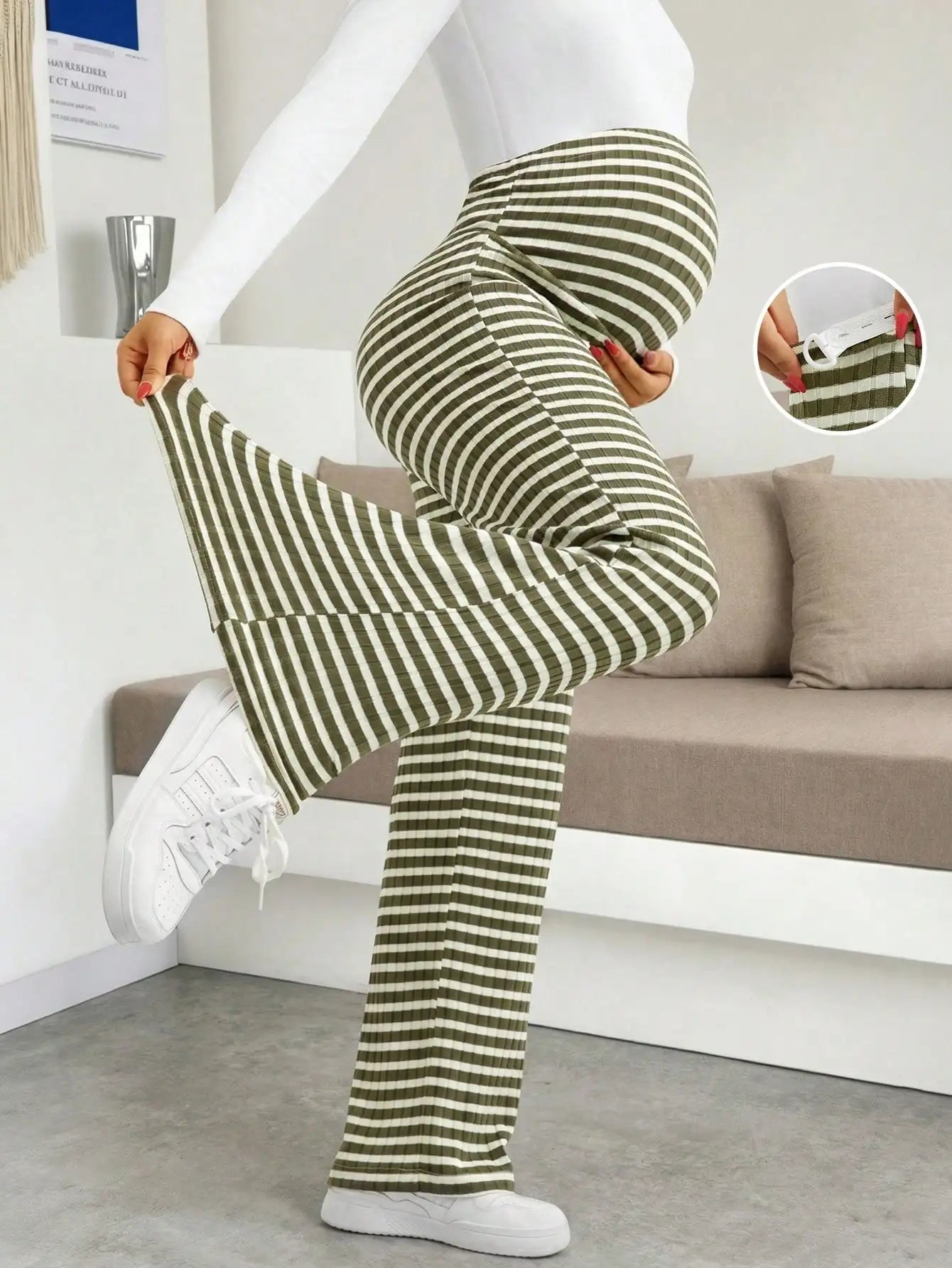 Maternity Ribbed Lounge Pants