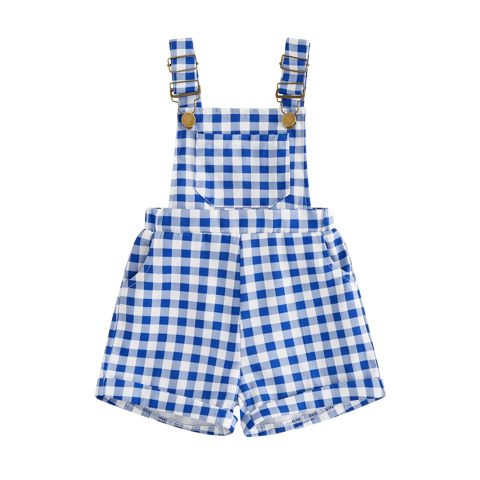Plaid Overalls