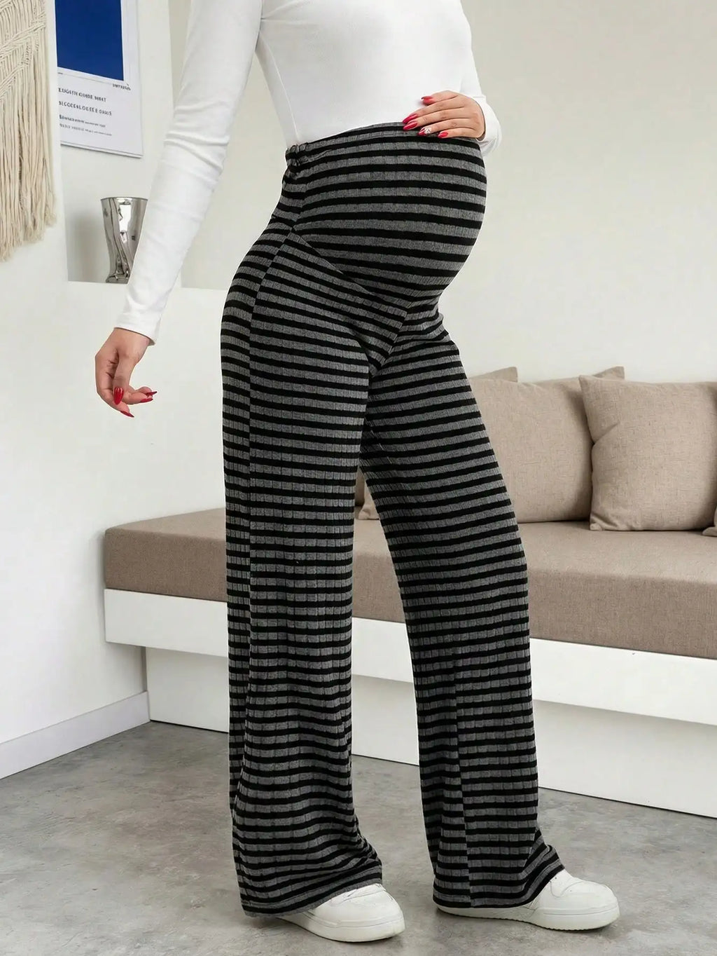 Maternity Ribbed Lounge Pants