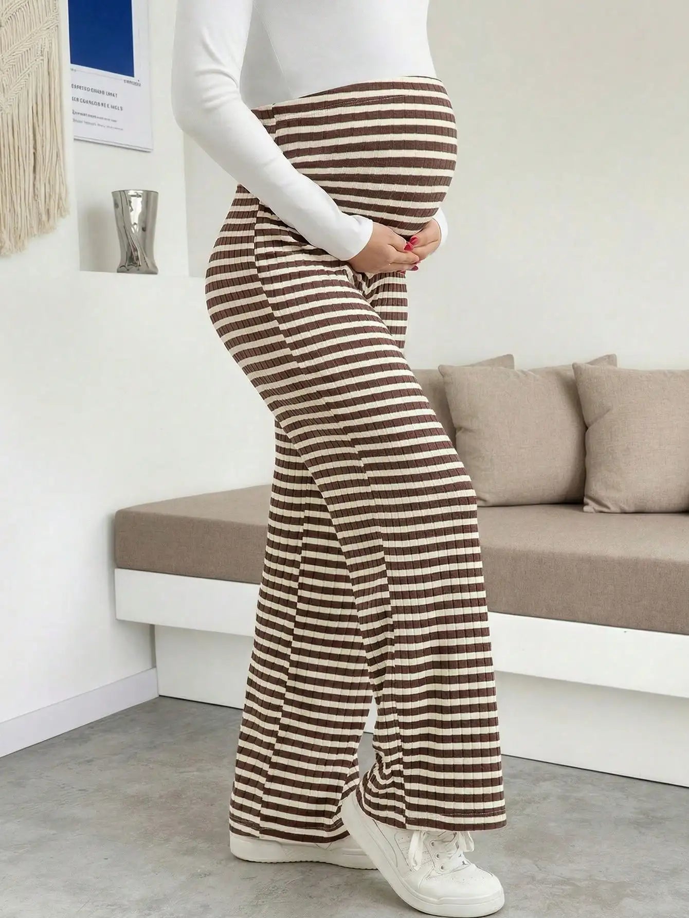 Maternity Ribbed Lounge Pants
