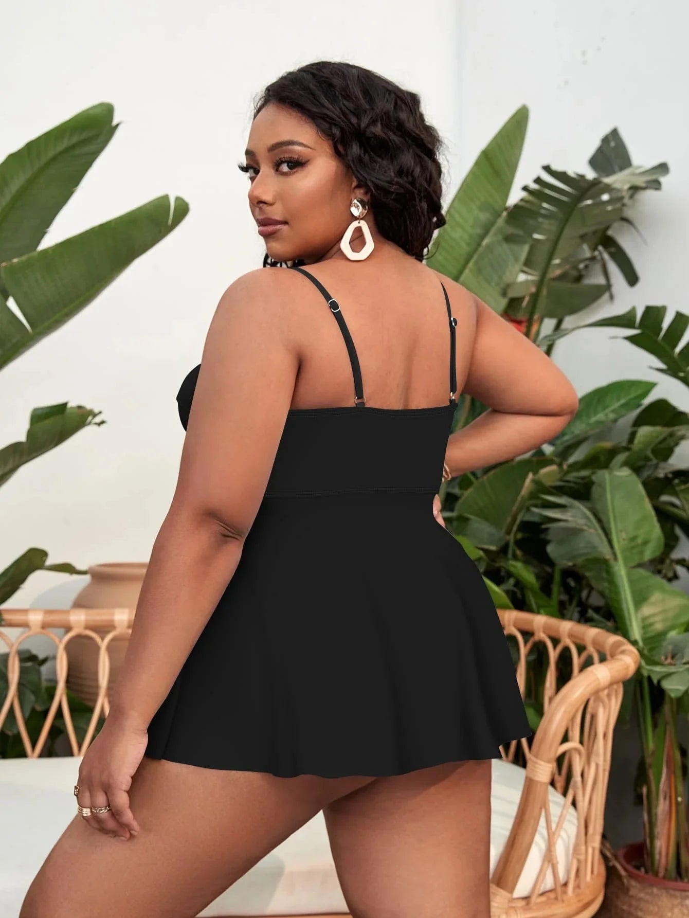 Tankini Top&High Waist Bikini Bottoms
