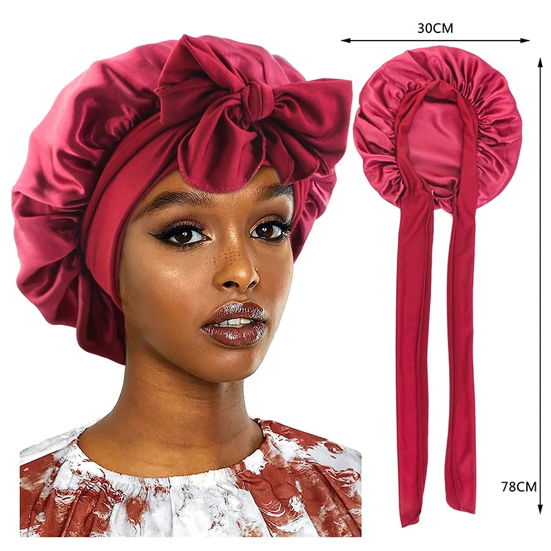 Satin Bonnet-With Tie