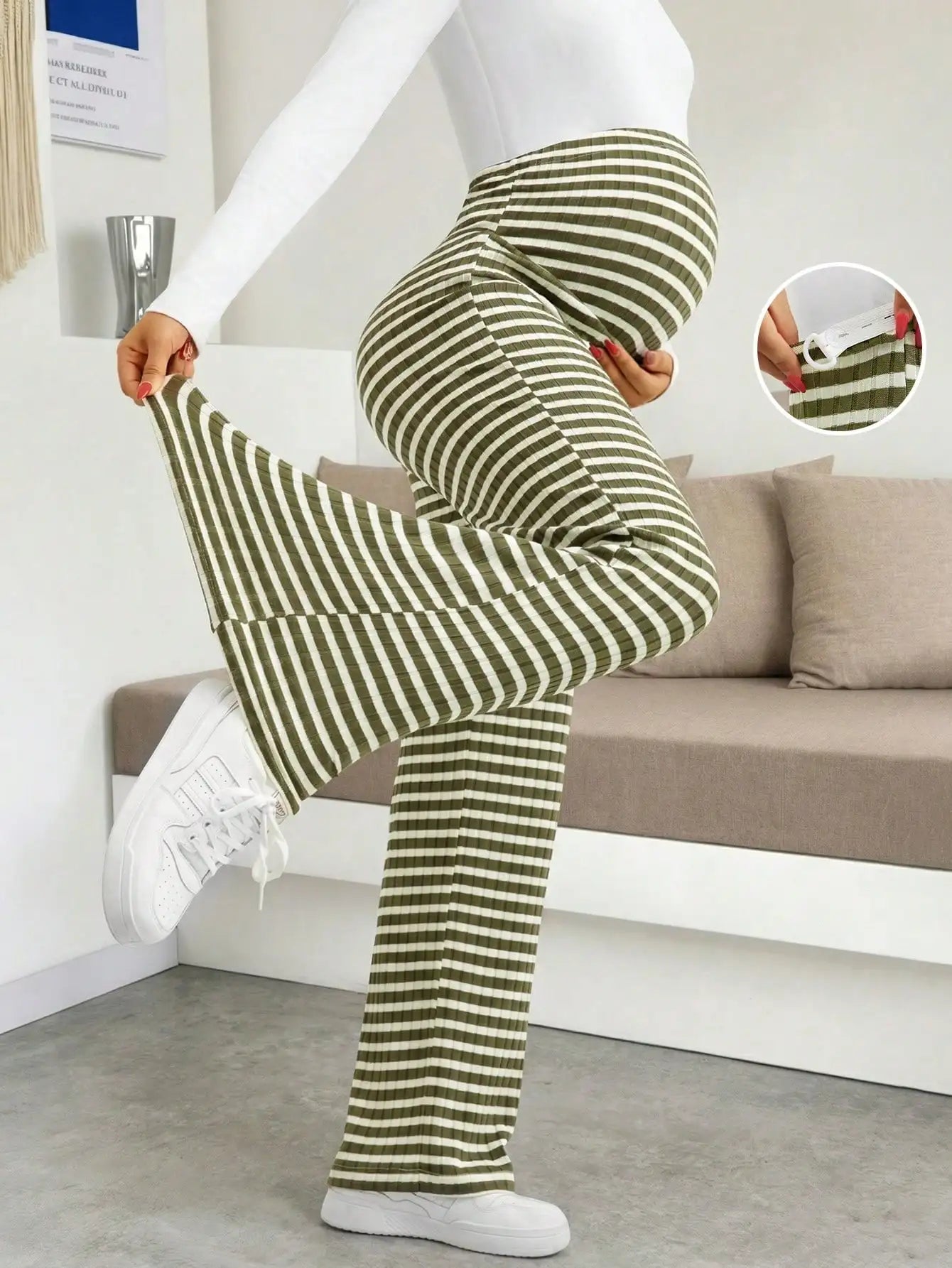 Maternity Ribbed Lounge Pants