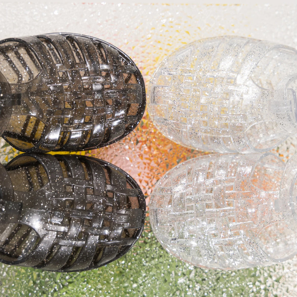 Girls Glitter Jelly Sandals