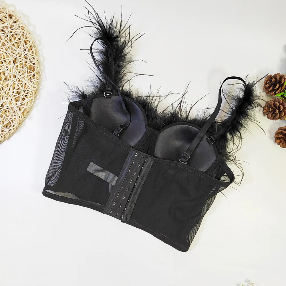 Feathered Bustier