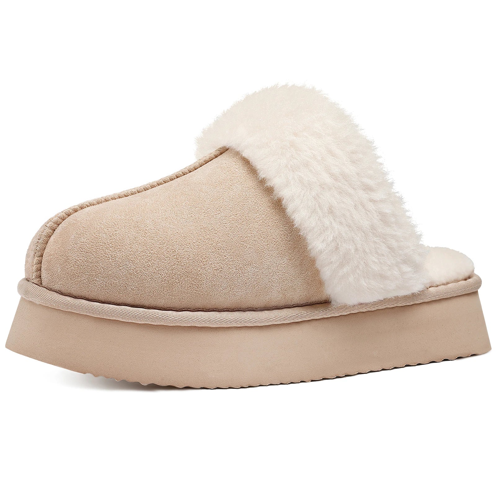 Platform Fuzzy Slippers