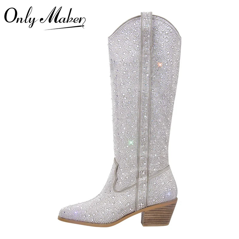 Sparkly Rhinestone Boots
