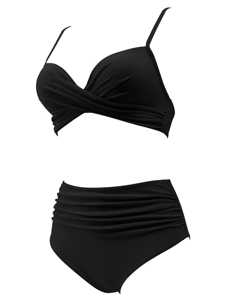 Bikini Top&High Waist Bottoms