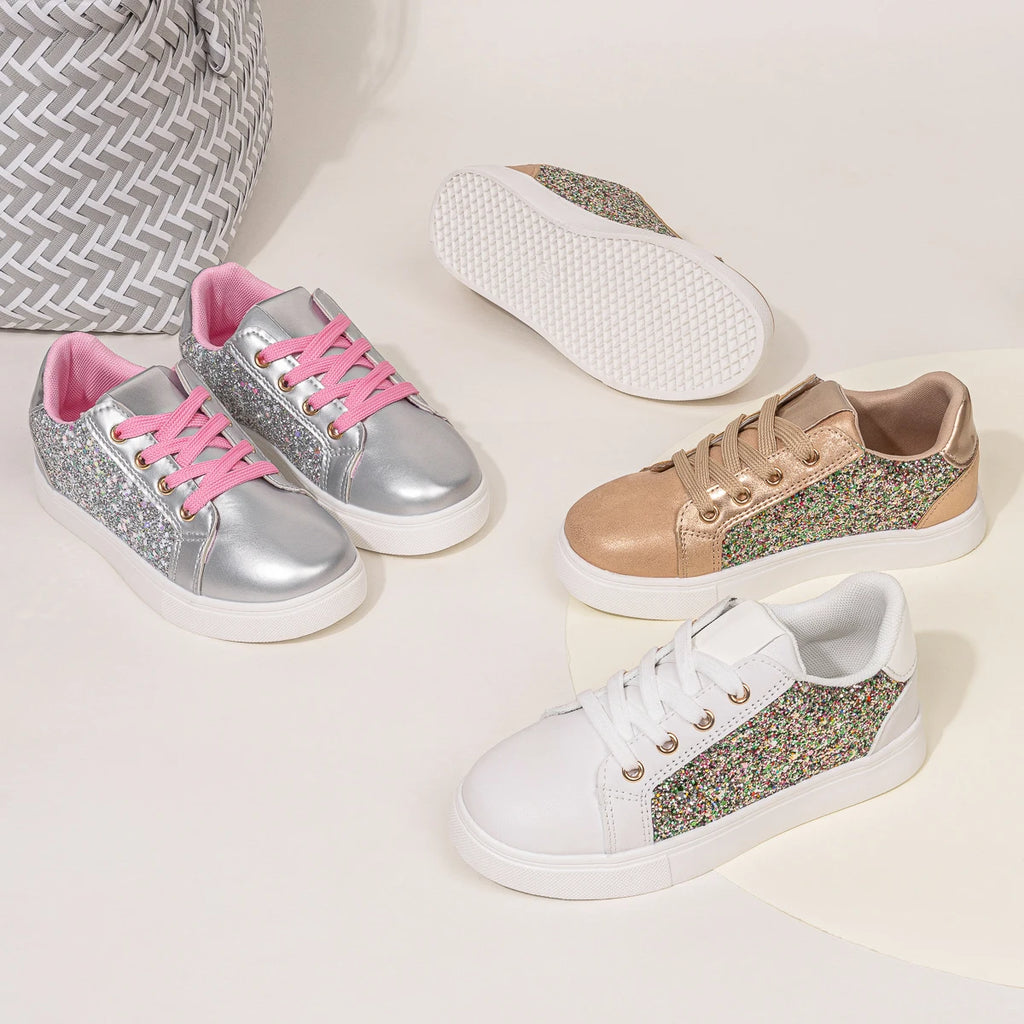 Girls Glitter Sneakers