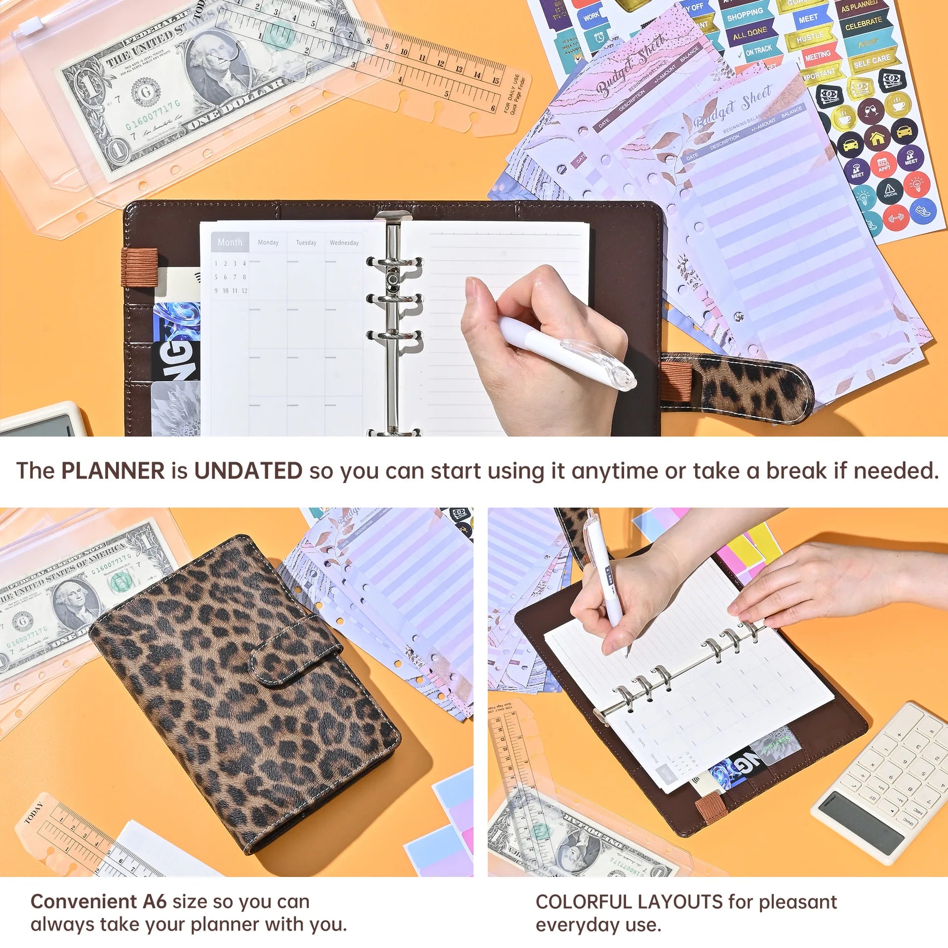 A6 Budget Binder- With Accessories