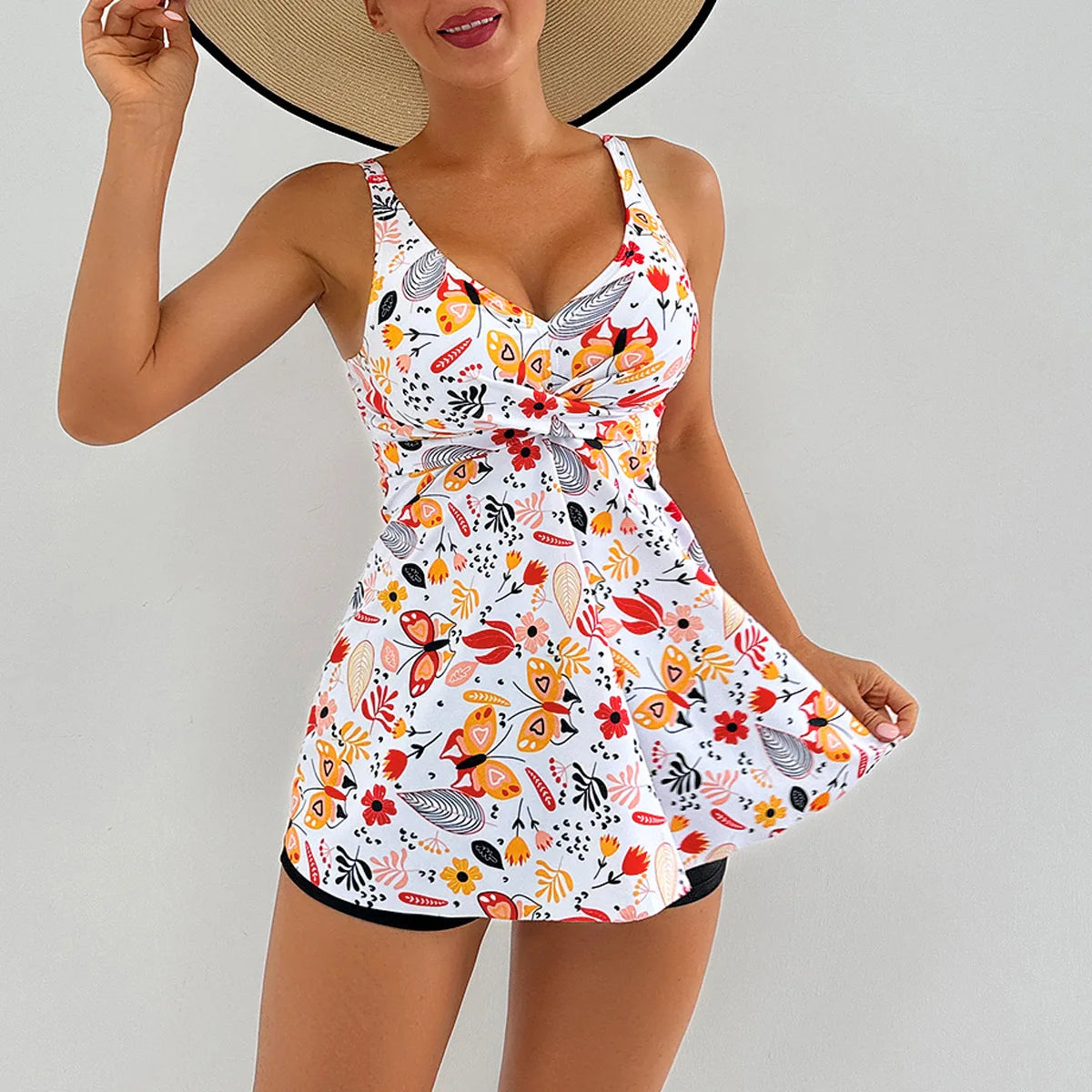 Tankini & High Waist Swim Shorts