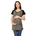 Leopard Maternity Top