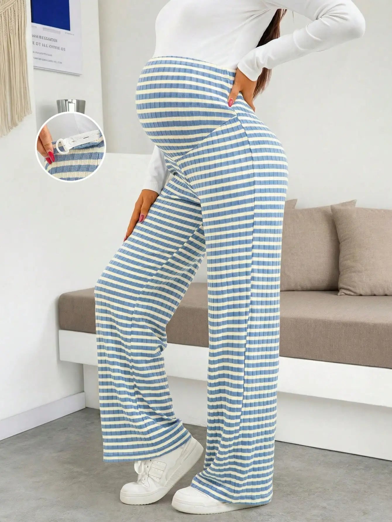Maternity Ribbed Lounge Pants