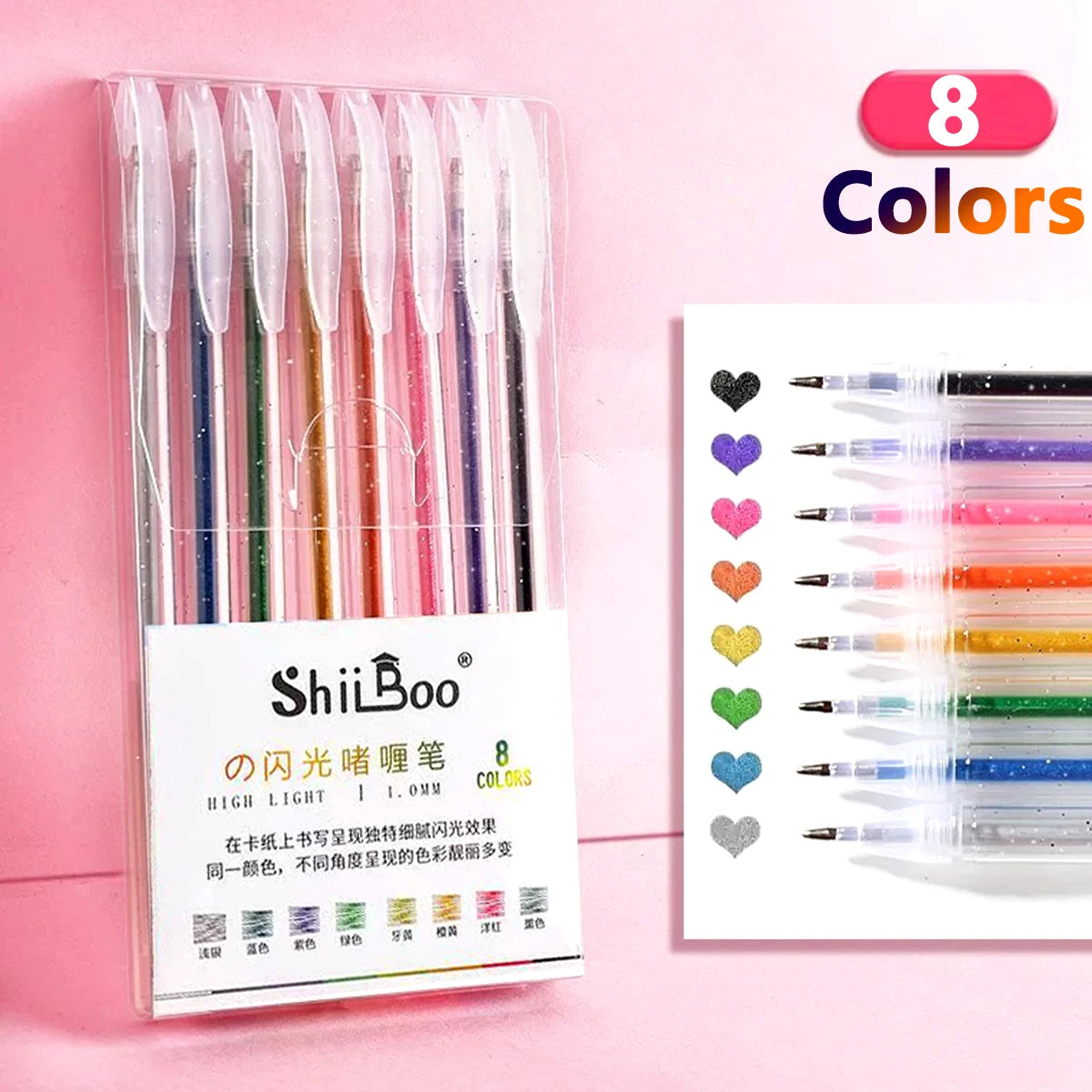 60 Colors Glitter Gel Pen 1.0mm