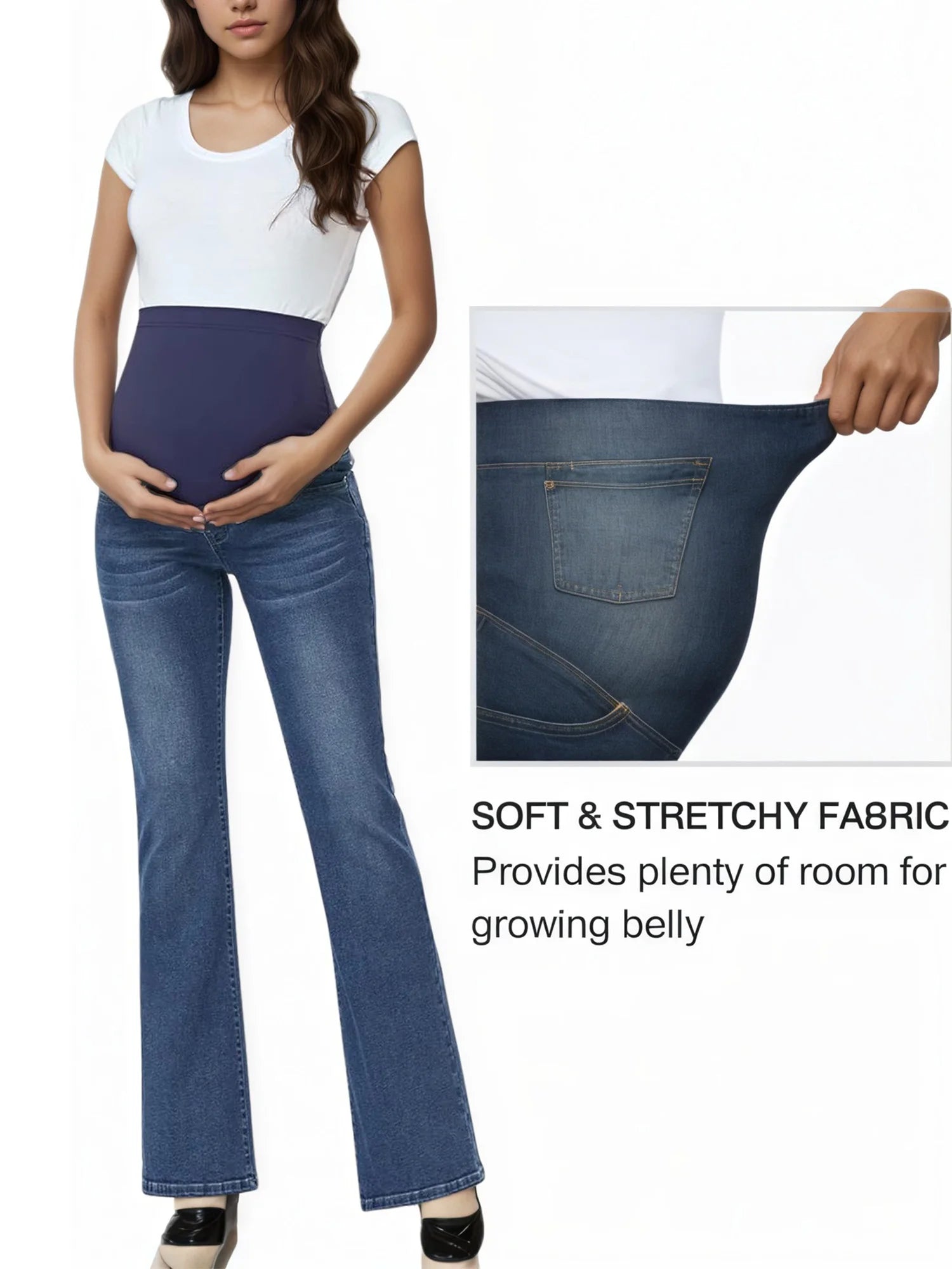Flared Maternity Jeans