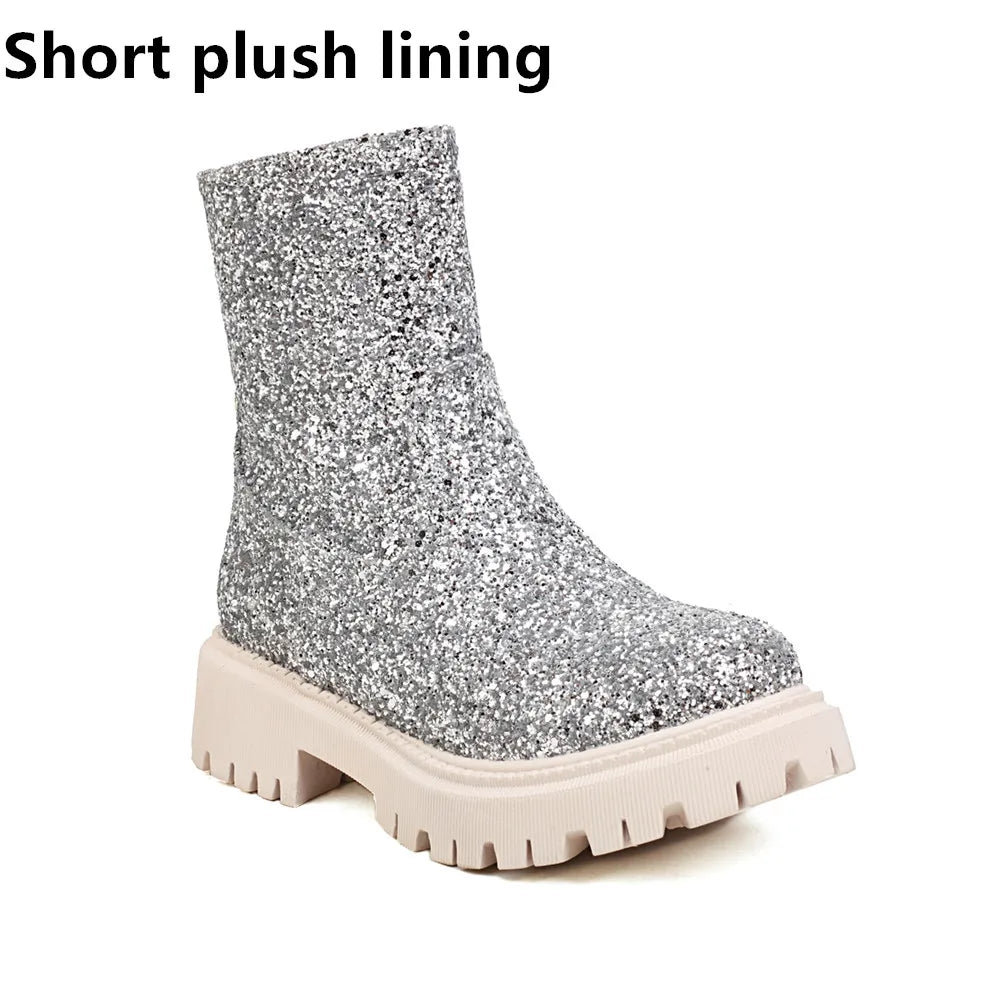 Chelsea Glitter Booties