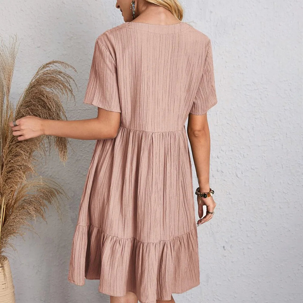 Ruffle Hem Dress