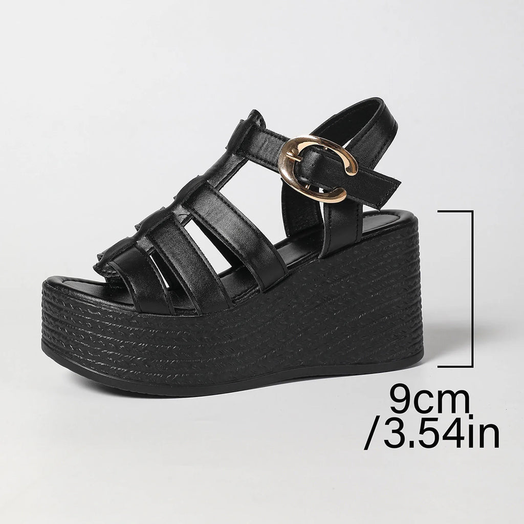 Strappy Wedge Sandals