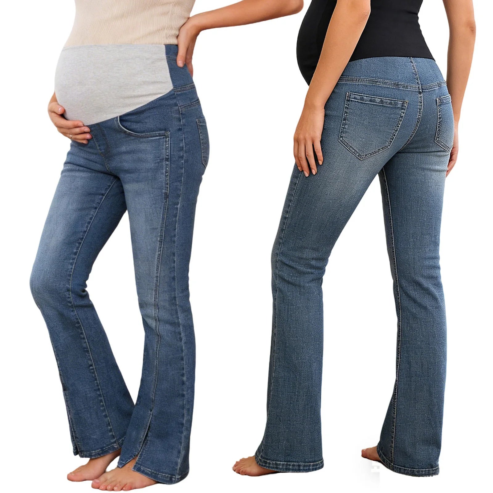 Flared Maternity Jeans