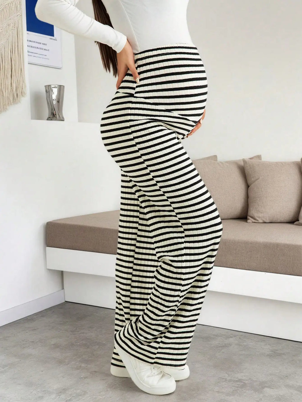 Maternity Ribbed Lounge Pants