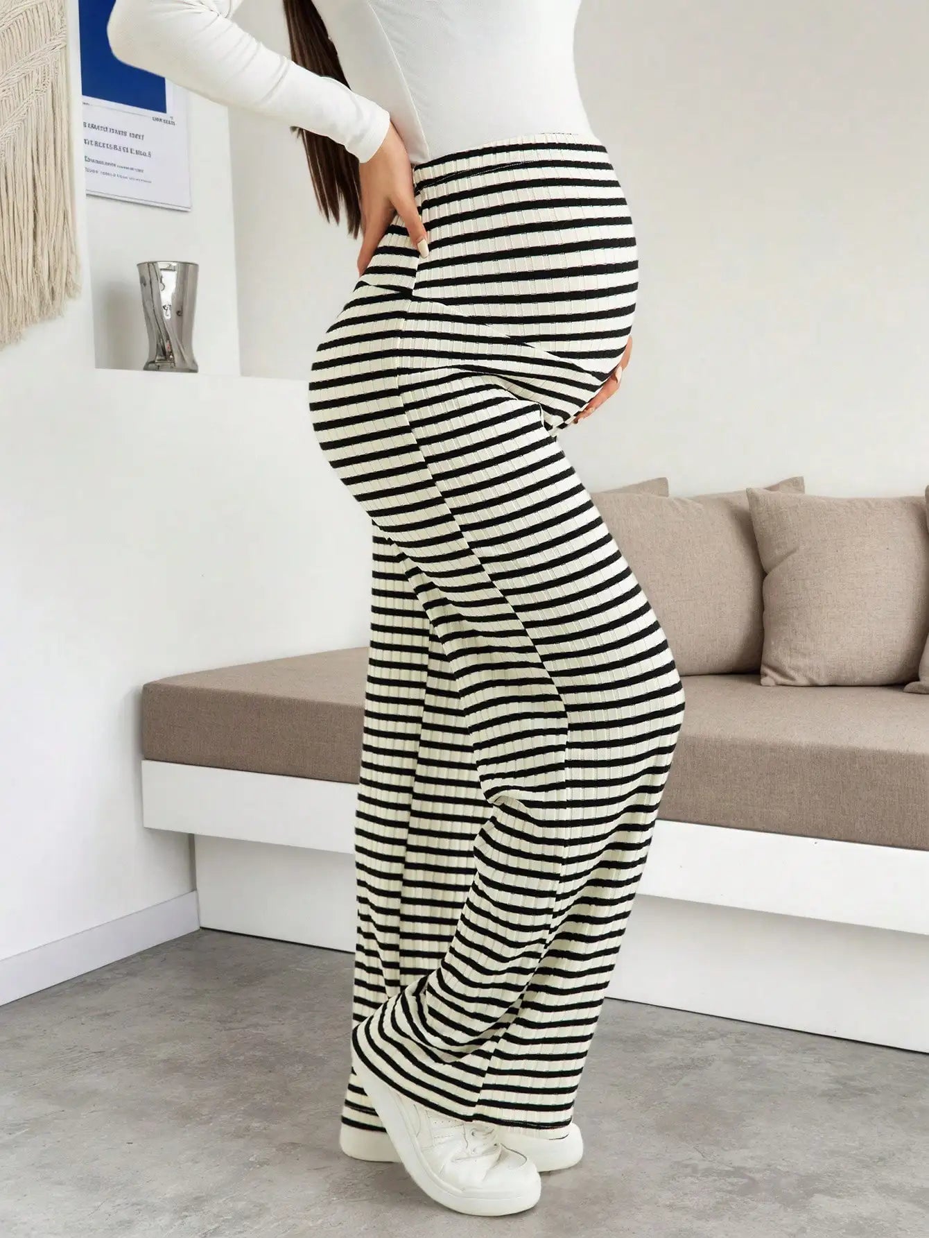 Maternity Ribbed Lounge Pants