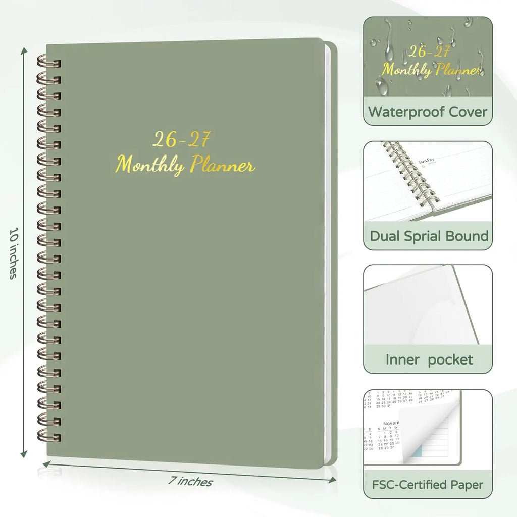 Jan 2026-Dec 2027 Monthly Planner(7×10)