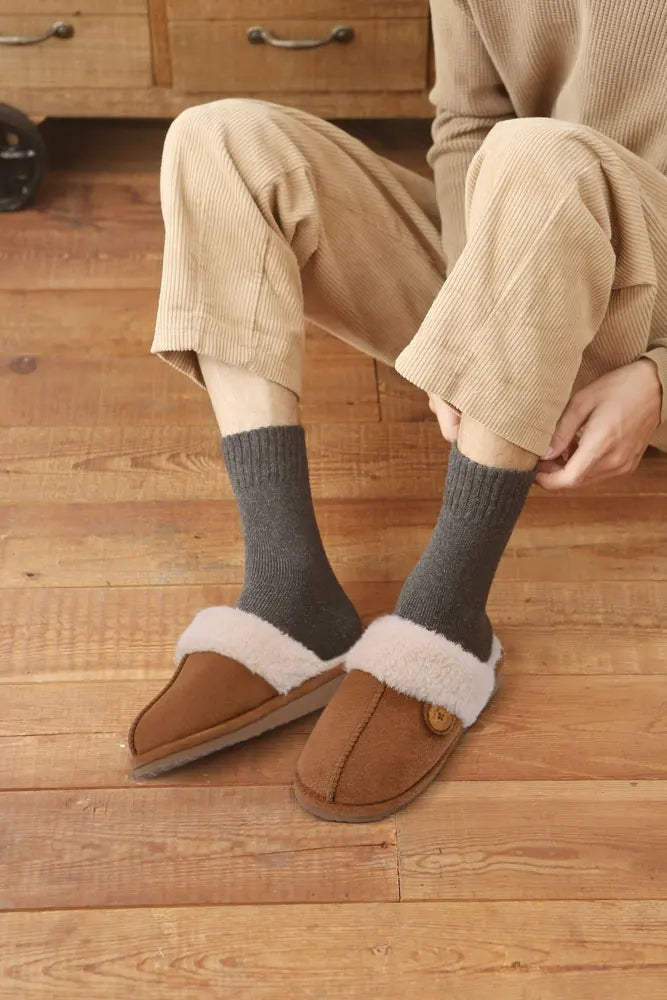 House Slippers with Fur
