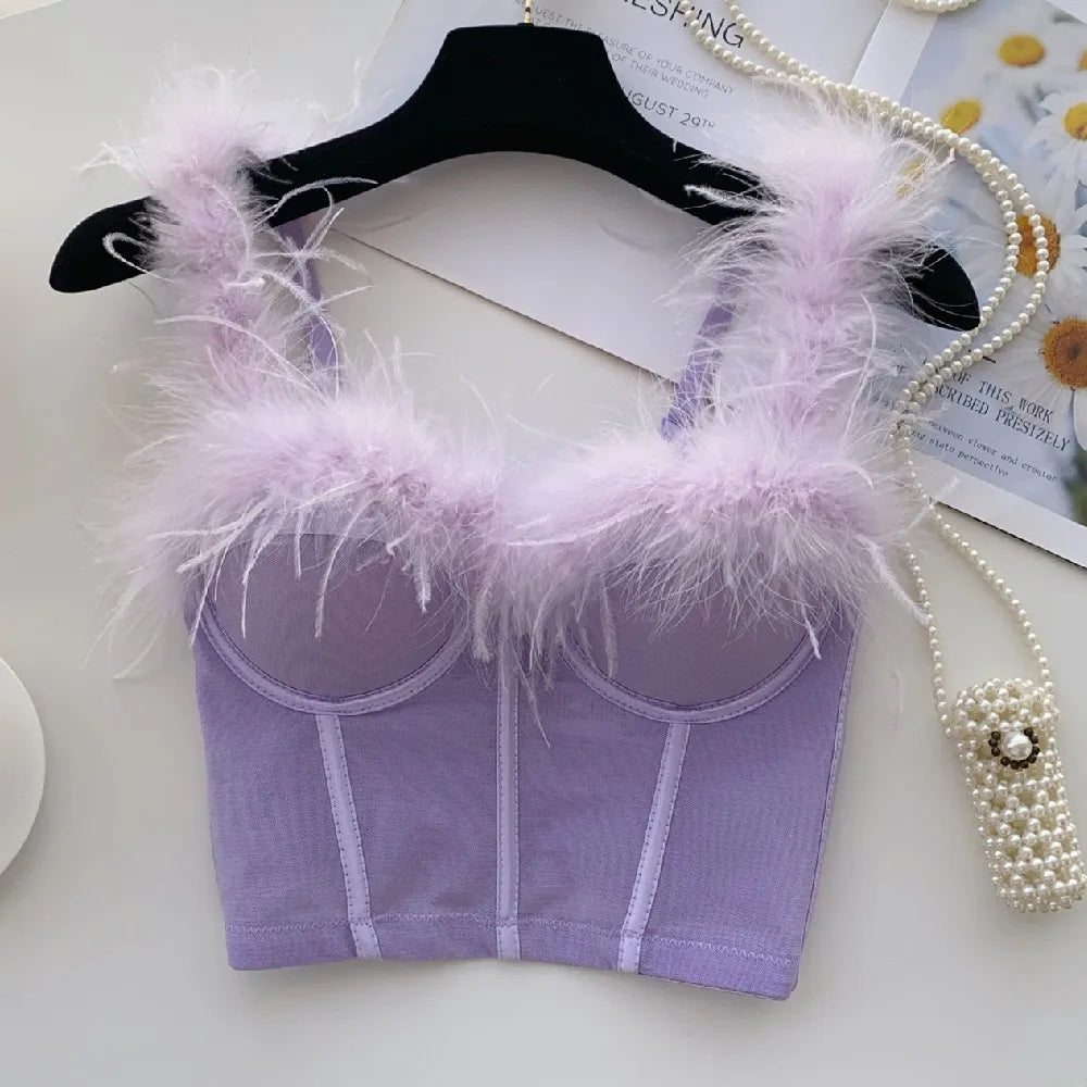 Feathered Bustier