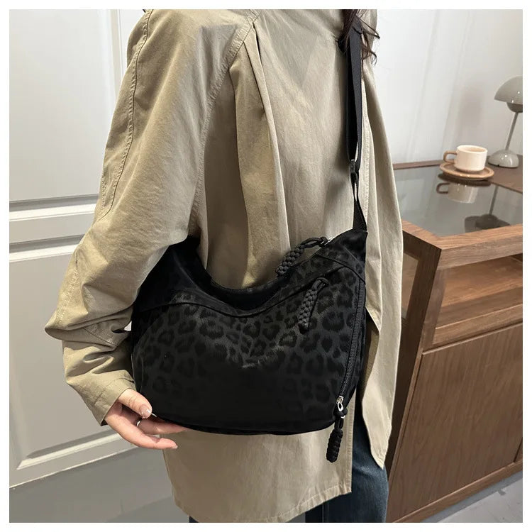 Leopard Soft Leather Handbag