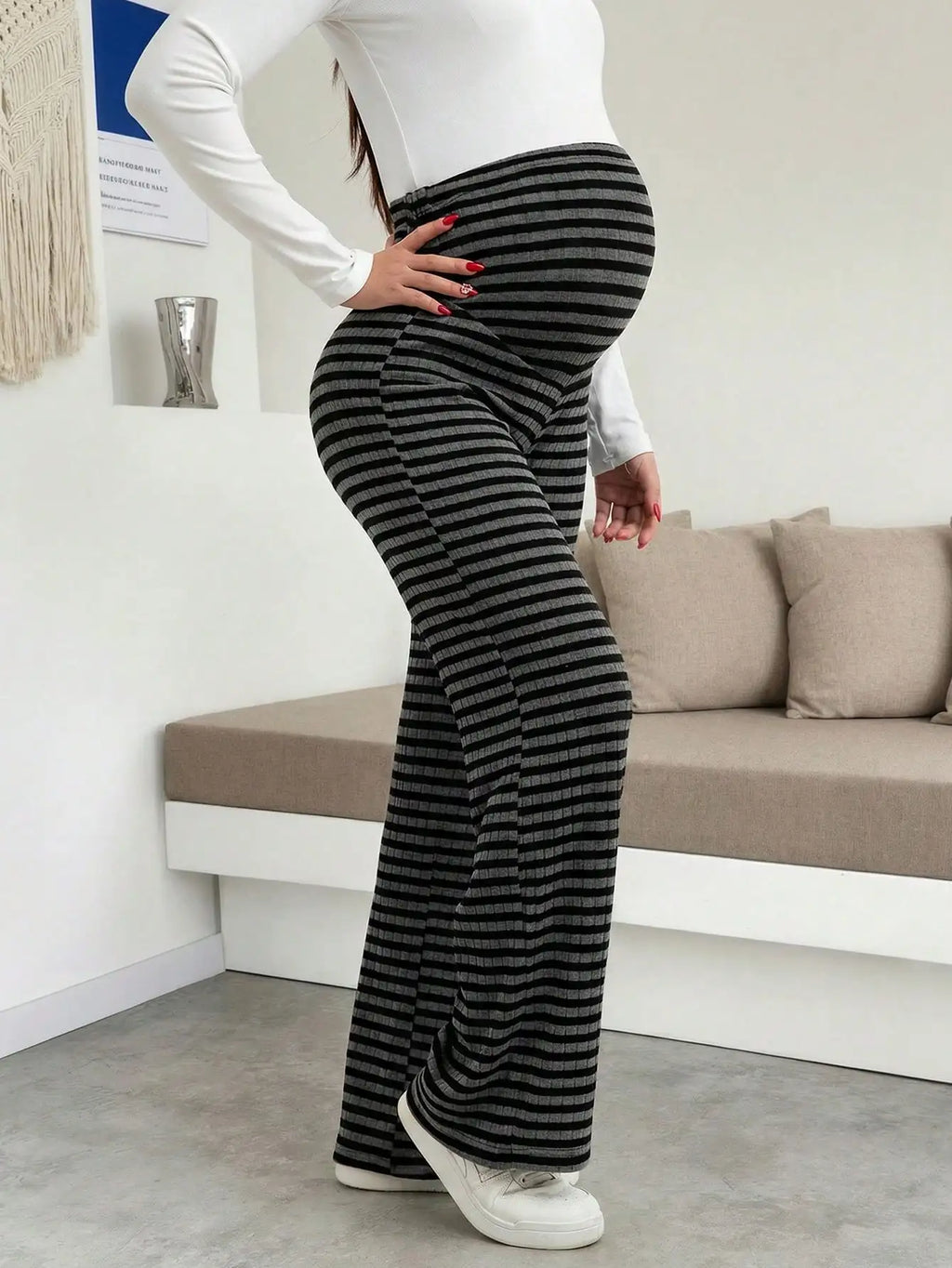 Maternity Ribbed Lounge Pants
