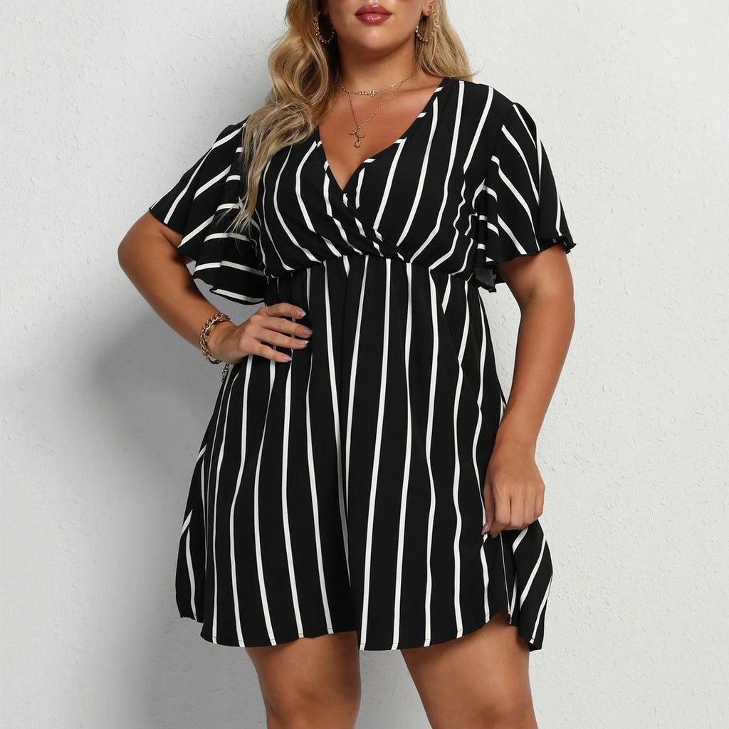 V-Neck Mini Dress