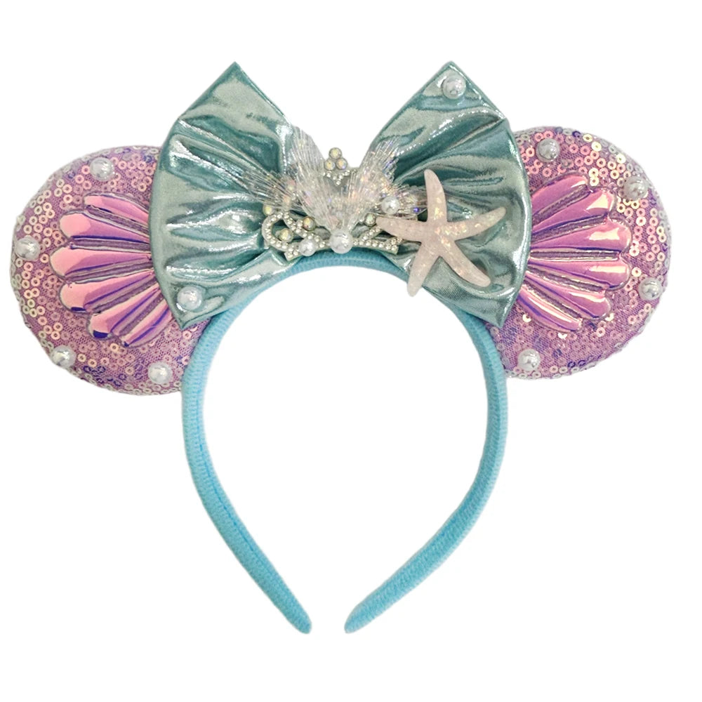 Sequined Character Mouse Ears Headband