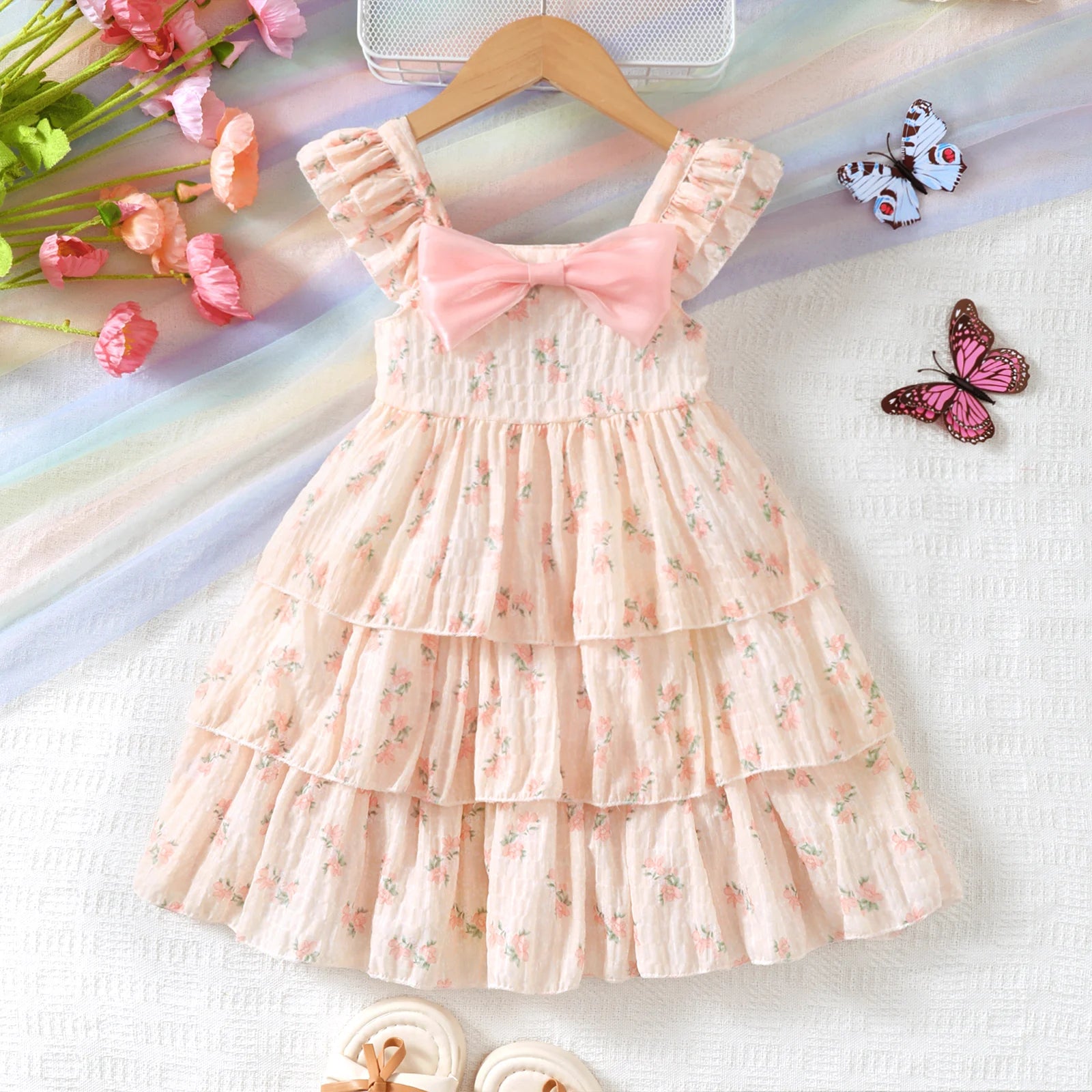 Little Girls Dress With Bow