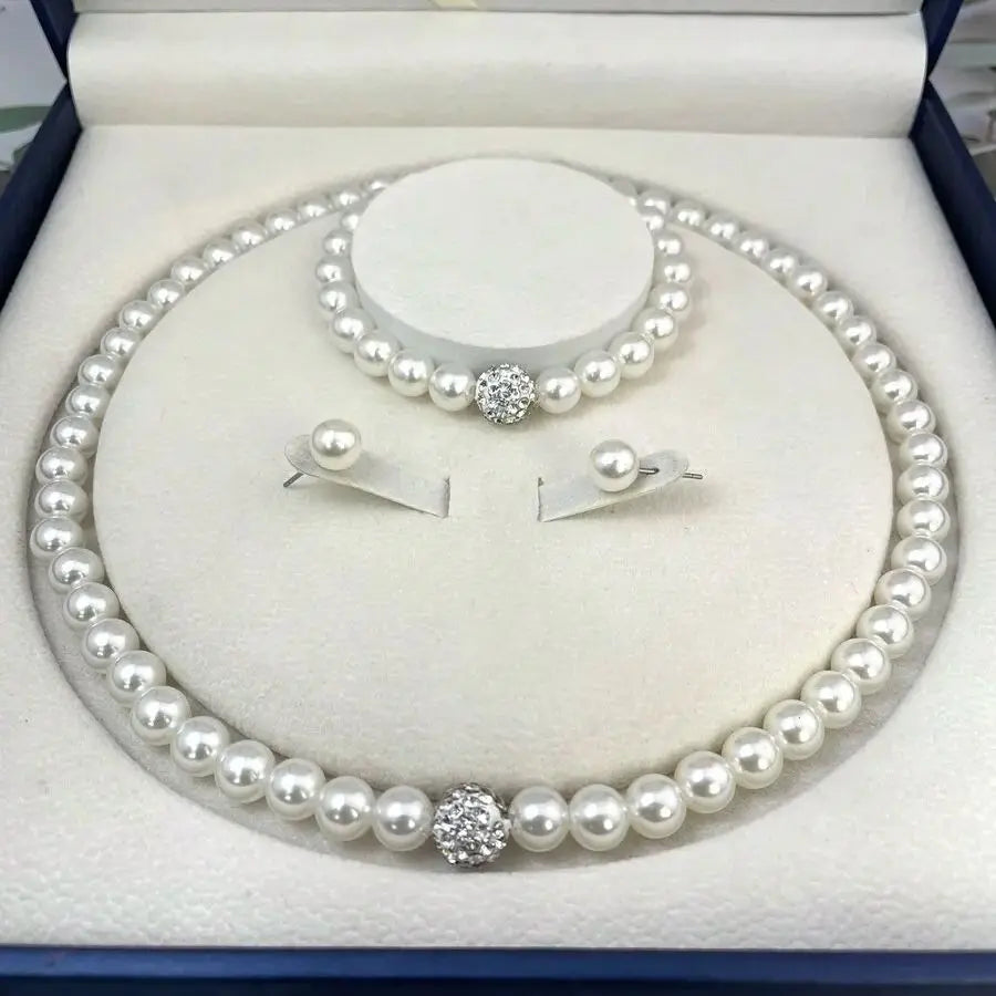 3 Pcs Pearl Jewelry Set