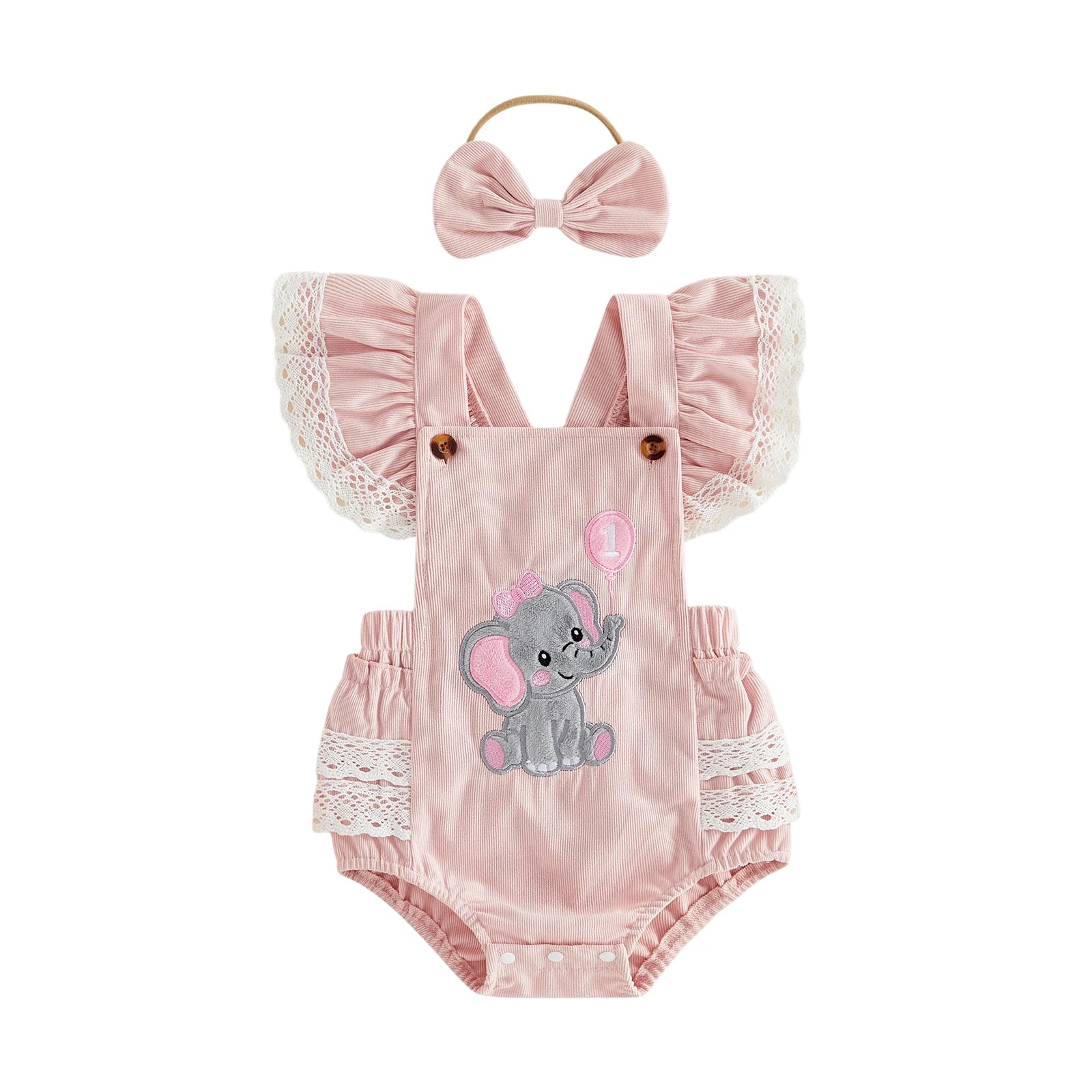 Birthday Romper&Headband