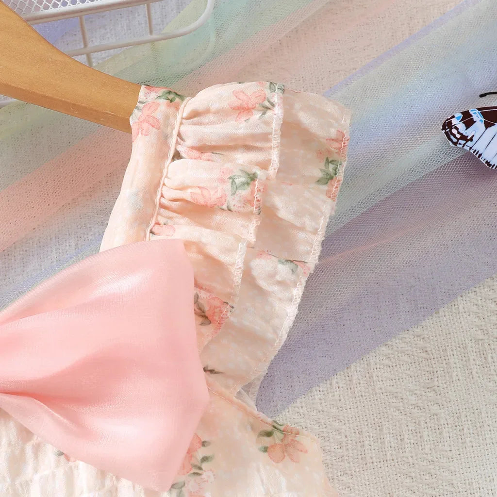 Little Girls Dress With Bow