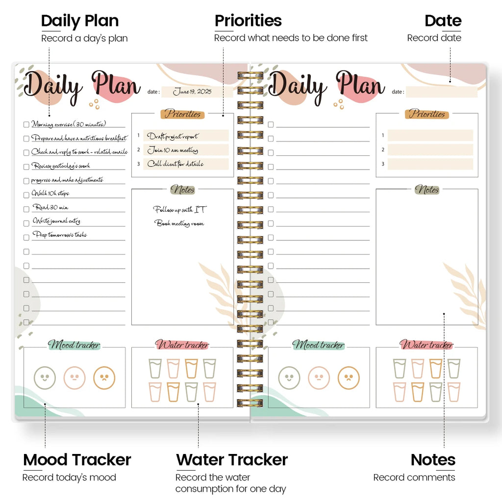 Undated Daily Planner