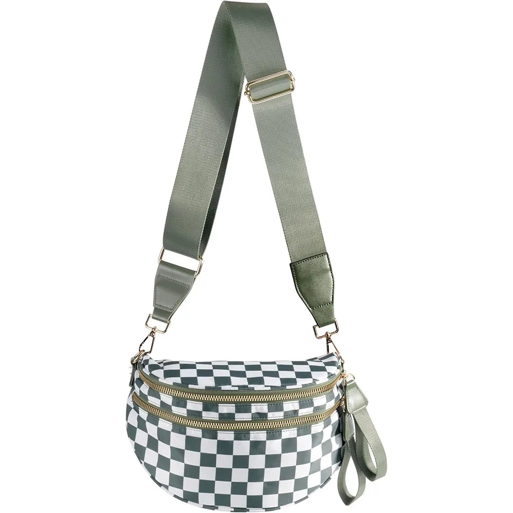 Checkered Crossbody Bag