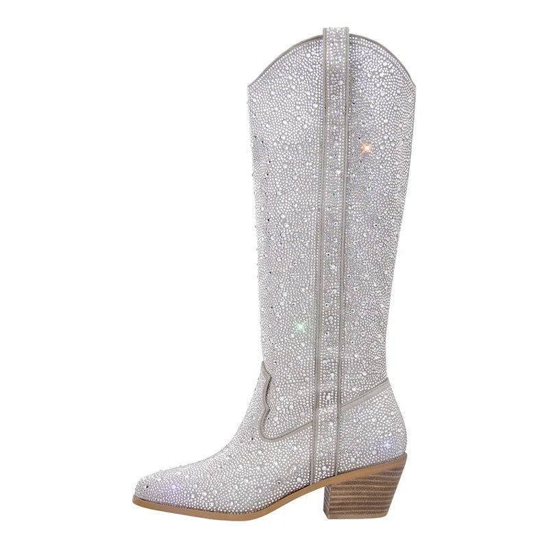 Sparkly Rhinestone Boots