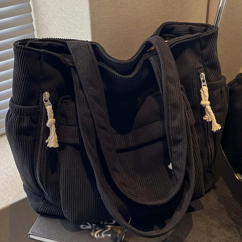 Corduroy Shoulder Bag