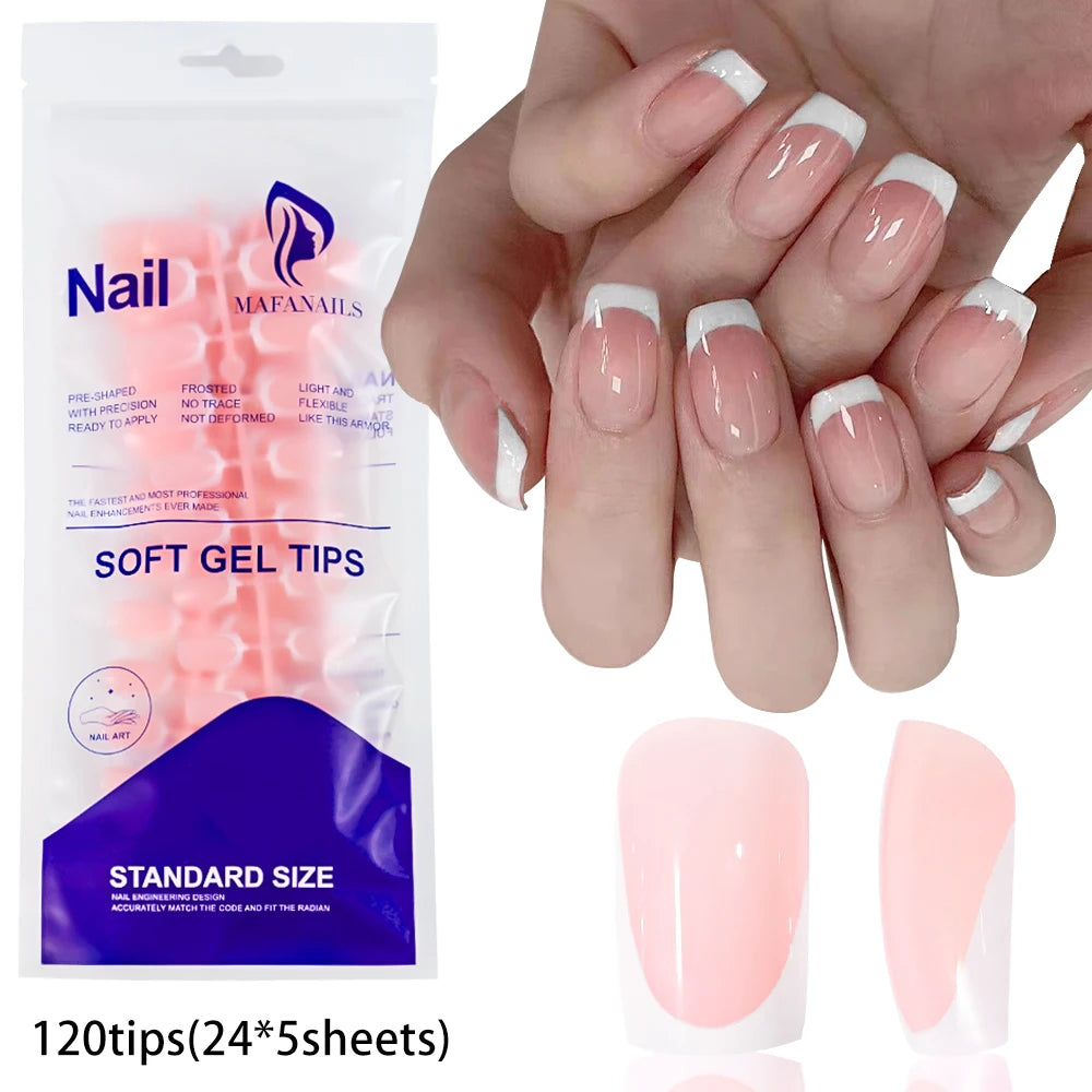 French Tip False Nails(120Pcs/240Pcs)